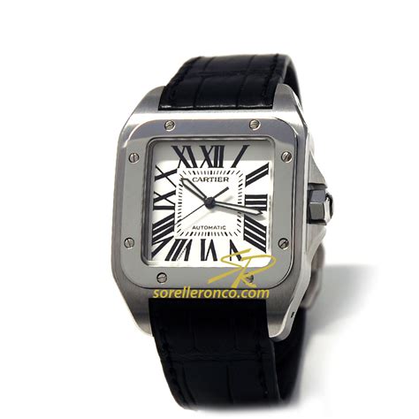 cartier santos 100 nuovo prezzo|cartier santos 100 diamond price.